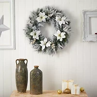 Nearly Natural Pre-Lit Wreath