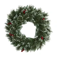 Nearly Natural Pre-Lit Wreath
