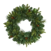 Nearly Natural Pre-Lit Wreath