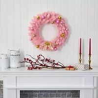 Nearly Natural Pre-Lit Wreath