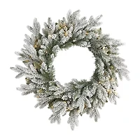Nearly Natural Pre-Lit Wreath