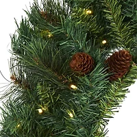 Nearly Natural Pre-Lit Wreath
