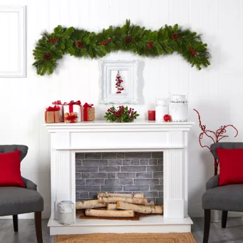 Nearly Natural Pre-Lit Indoor Garland