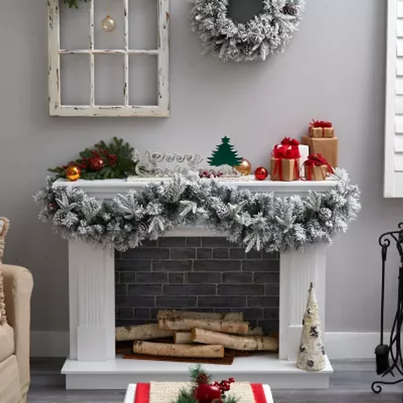 Nearly Natural Pre-Lit Indoor Garland
