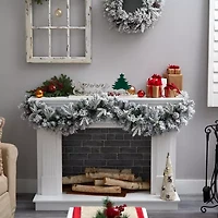 Nearly Natural Pre-Lit Indoor Garland