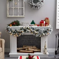 Nearly Natural Pre-Lit Indoor Garland