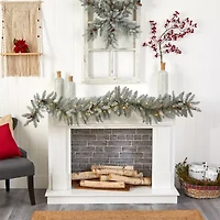 Nearly Natural Pre-Lit Indoor Garland