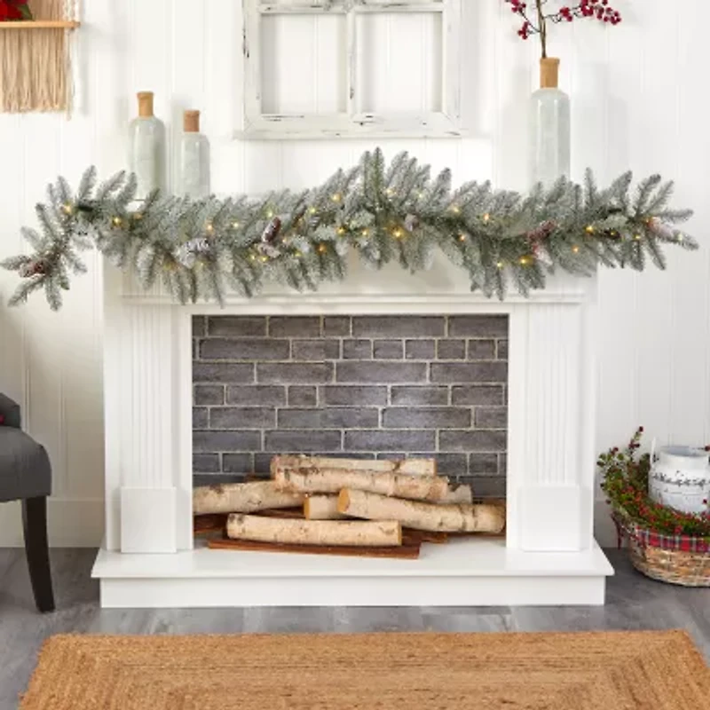 Nearly Natural Pre-Lit Indoor Garland