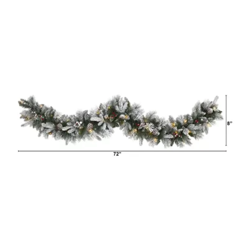 Nearly Natural Pre-Lit Indoor Garland