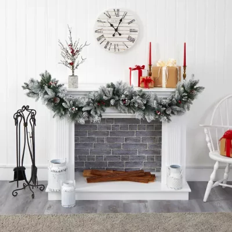 Nearly Natural Pre-Lit Indoor Garland