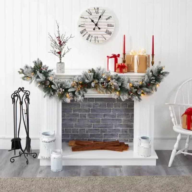 Nearly Natural Pre-Lit Indoor Garland