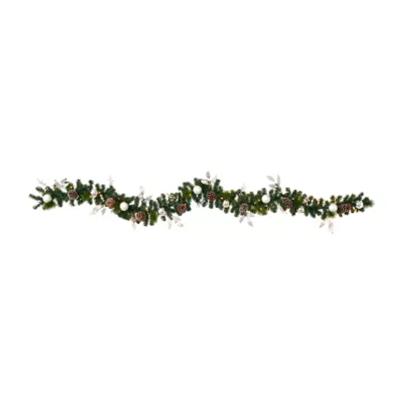 Nearly Natural Pre-Lit Indoor Garland