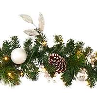 Nearly Natural Pre-Lit Indoor Garland