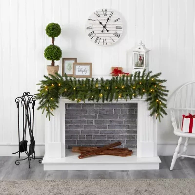 Nearly Natural Pre-Lit Indoor Garland