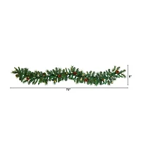 Nearly Natural Pre-Lit Indoor Garland