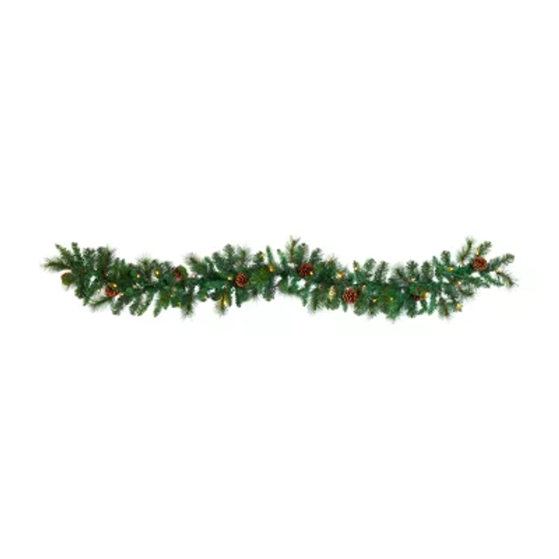 Nearly Natural Pre-Lit Indoor Garland