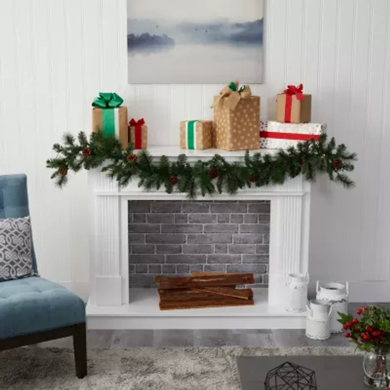Nearly Natural Pre-Lit Indoor Garland
