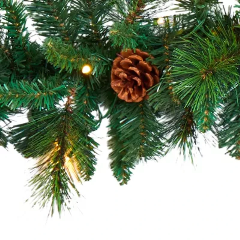 Nearly Natural Pre-Lit Indoor Garland