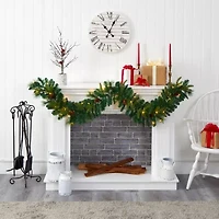 Nearly Natural Pre-Lit Indoor Garland