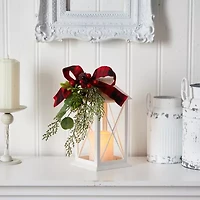 Nearly Natural Berry Pine Lighted Christmas Tabletop Decor