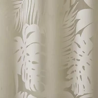 Madison Park Kauna Palm Leaf Grommet Top Sheer Single Curtain Panel