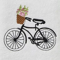 Saturday Knight Flower Basket Bike 2-pc. Hand Towel