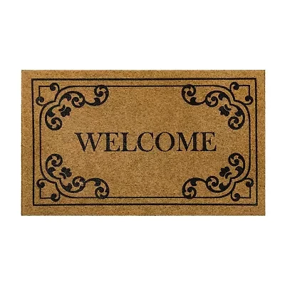 Mohawk Home Faux Coir Welcome 18"X30" Doormat
