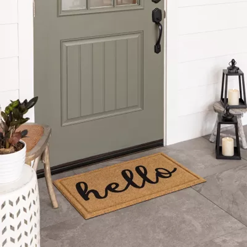 Mohawk Home Faux Coir Hello 18"X30" Doormat
