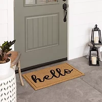 Mohawk Home Faux Coir Hello 18"X30" Doormat