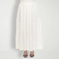 White Mark Womens Plus Maxi Skirt