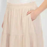 White Mark Womens Maxi Skirt Plus
