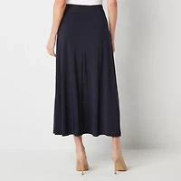 Black Label by Evan-Picone Knit Womens Mid Rise Maxi Skirt