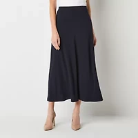 Black Label by Evan-Picone Knit Womens Mid Rise Maxi Skirt