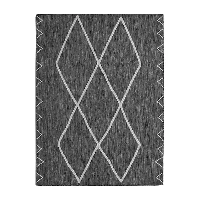 Madison Park Maya Moroccan Flatweave Skid Resistant Indoor Outdoor Rectangular Area Rug