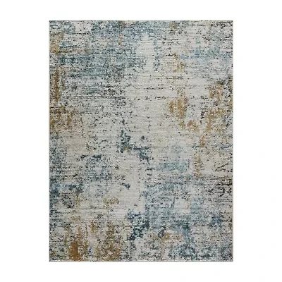 Madison Park Amelia Abstract Machine Woven Skid Resistant Indoor Rectangular Area Rug