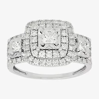 Limited Quantities! Womens 1 CT. T.W. Natural White Diamond 10K White Gold 3-Stone Engagement Ring