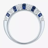 Womens Gemstone Sterling Silver Cocktail Ring