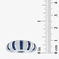 Womens Gemstone Sterling Silver Cocktail Ring