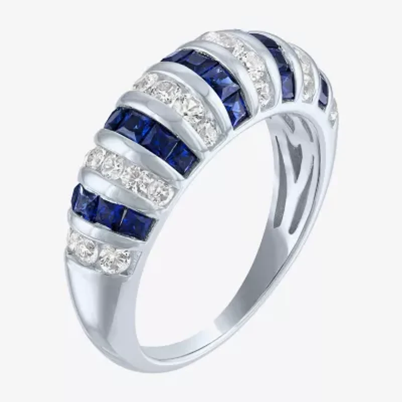 Womens Gemstone Sterling Silver Cocktail Ring