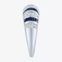 Womens Gemstone Sterling Silver Cocktail Ring