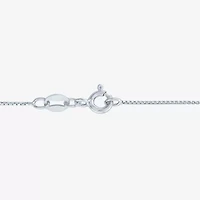 Womens Gemstone Sterling Silver Pear Pendant Necklace