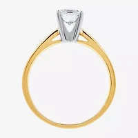 1 CT. Lab-Grown (G / SI2) Diamond Emerald-Cut Solitaire Engagement Ring 10K or 14K Gold