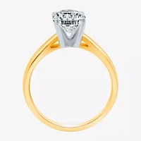 2 CT.Lab-Grown (I / SI2) Diamond Oval-cut Solitaire Engagement Ring 14K Gold
