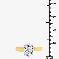 2 CT.Lab-Grown (I / SI2) Diamond Oval-cut Solitaire Engagement Ring 14K Gold
