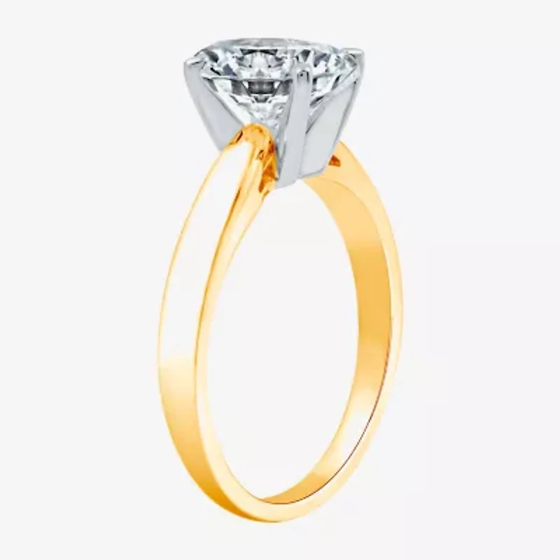2 CT.Lab-Grown (I / SI2) Diamond Oval-cut Solitaire Engagement Ring 14K Gold