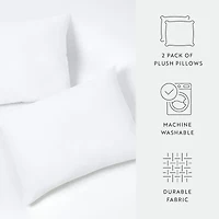 Casual Comfort Down Alternative 2-Pack Soft Density Bed Pillow