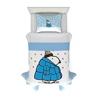 Peanuts Puff Pup Snoopy Reversible Quilt Set