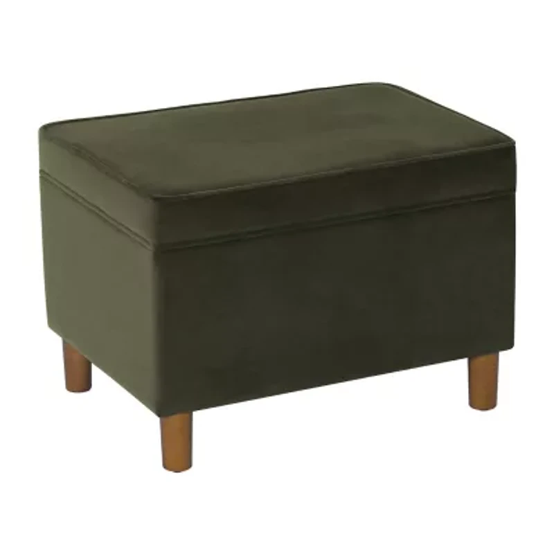 Homepop Dinah Storage Lift-Top Upholstered Ottoman