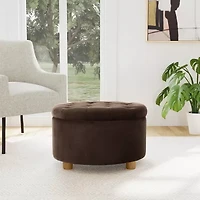 Homepop Storage Lift-Top Upholstered Ottoman