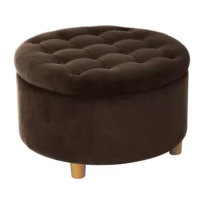 Homepop Storage Lift-Top Upholstered Ottoman
